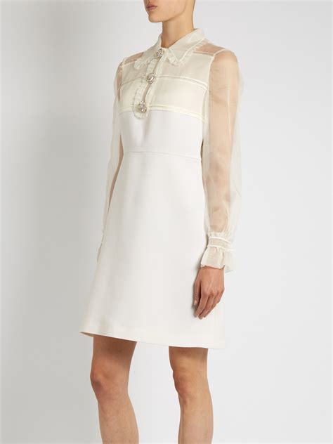 miu miu embellished wool dress|Designer Women's Dresses .